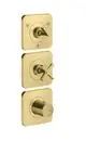 AXOR-HG-AXOR-Citterio-E-Thermostatmodul-380-120-Unterputz-fuer-3-Verbraucher-mit-Rosetten-Brushed-Brass-36704950 gallery number 1